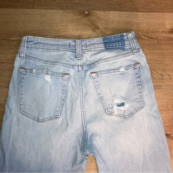 Abercrombie & Fitch Women’s Jeans Simone high rise slim Size27 Ripped Light Wash - Picture 6 of 11